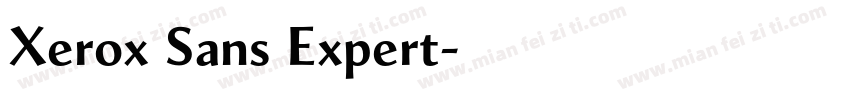 Xerox Sans Expert字体转换
